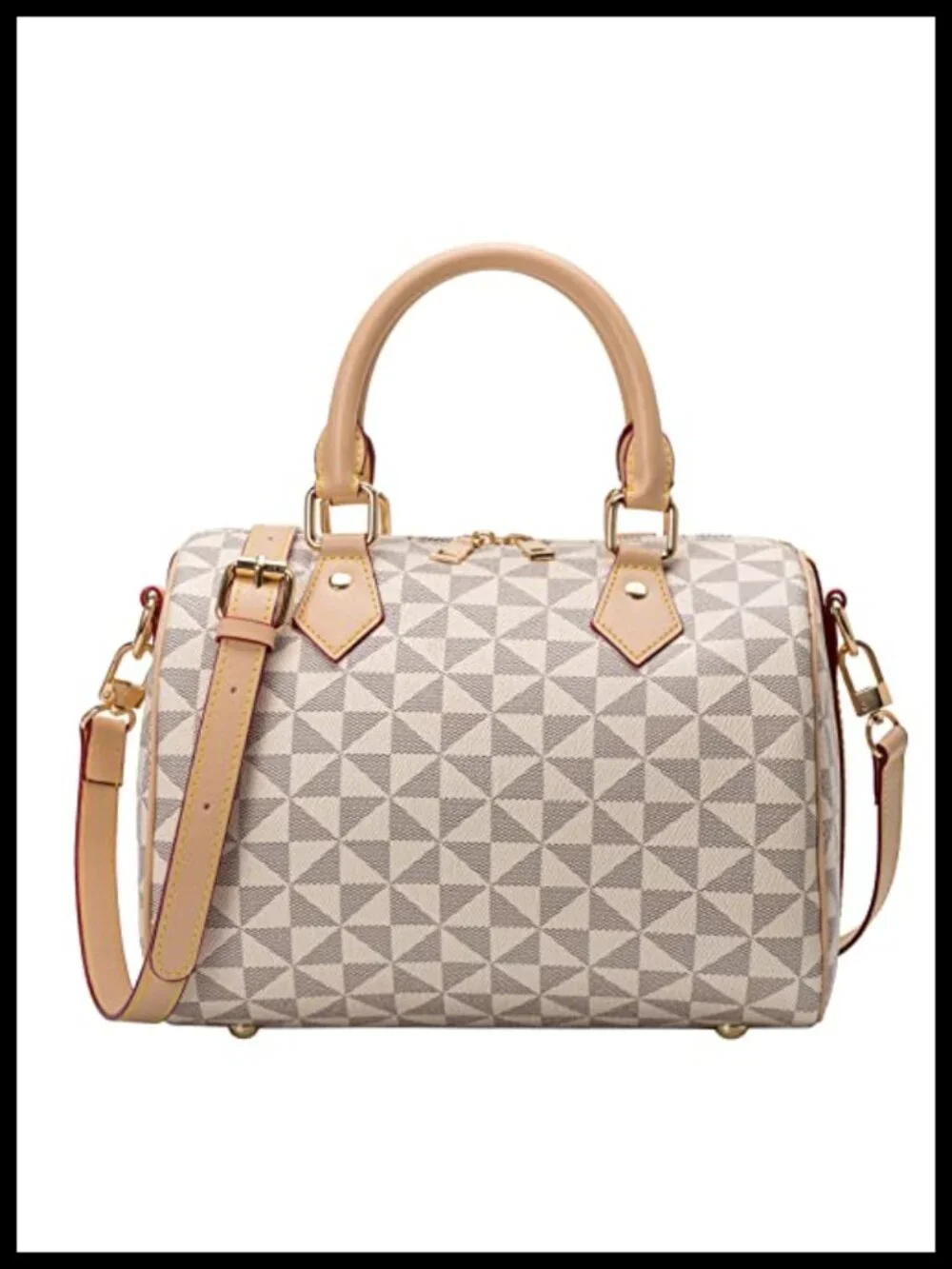 Women Vegan Leather Satchel Crossbody Bag Handbag Shoulder Purse
